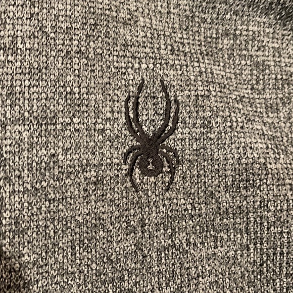 Spyder Sweater Charcoal &Black size L & L/S - Picture 10 of 11